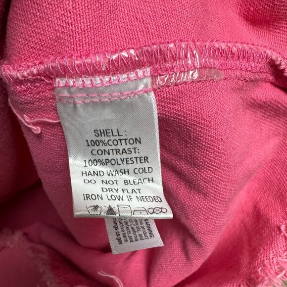 Fantastic Fawn Med Pink Denim Cowgirl Sequin Button Down‎ Raw Hem Barbie Jacket - Picture 7 of 12